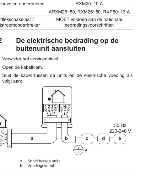ARXM25A.ARXM35A9.ARXM A8.RXM(20.42)A.RXM(25.35)A9.RXM A8. RXP N8 Installation manual 3PNL769578 4E — pagina 16
